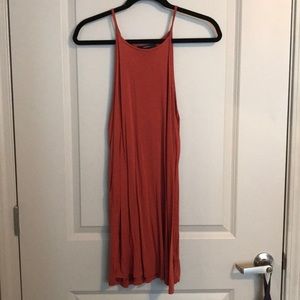 Burnt orange tunic/mini dress